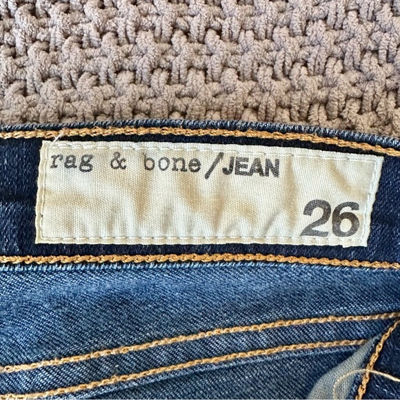rag & bone Women's Blue Kensington Skinny Jeans Size: 26 - Picture 5 of 9